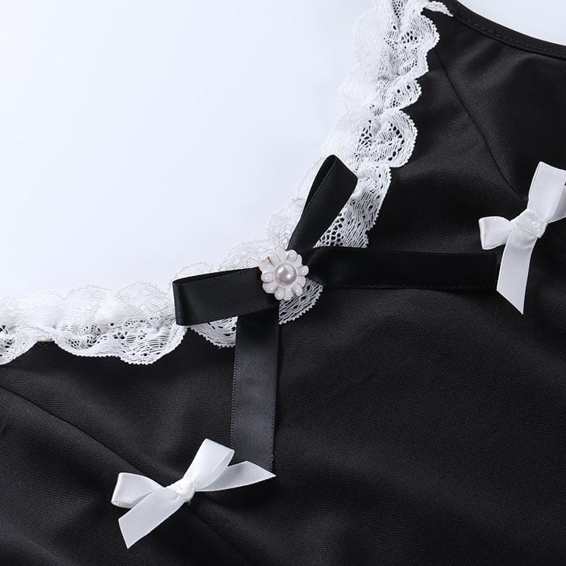 Vintage Bow Lace Dress