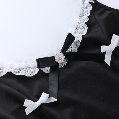 Vintage Bow Lace Dress