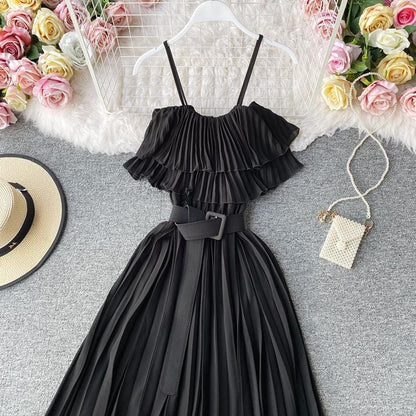 Incarnate Pleated Midi Dress