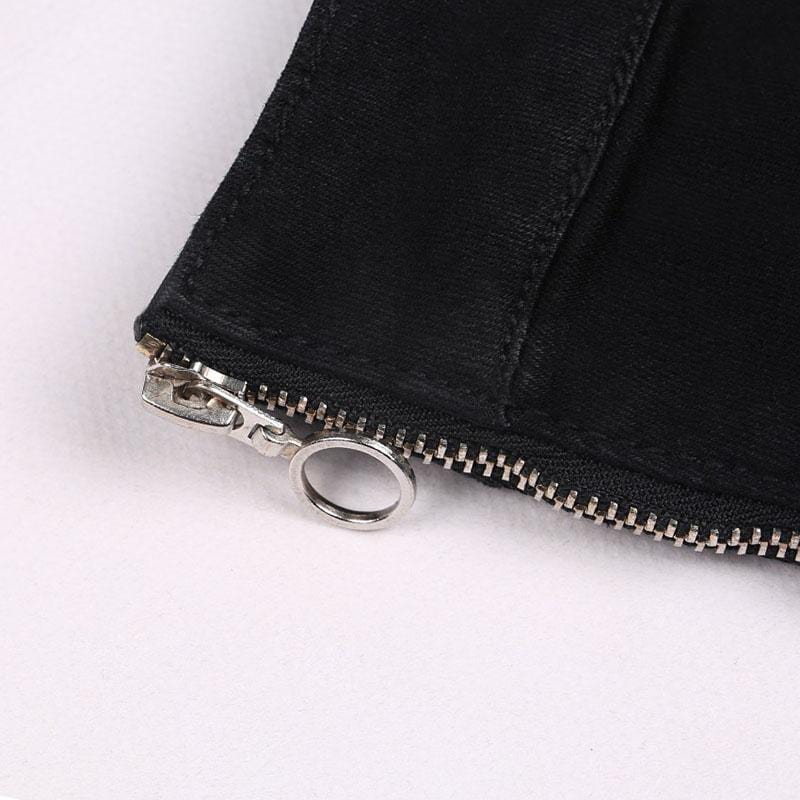 Back Zip Gothic Pants