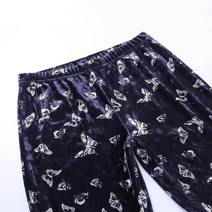 Fancy Butterfly Goth Pants