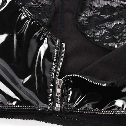 Gothic Rave Crop Top Bra