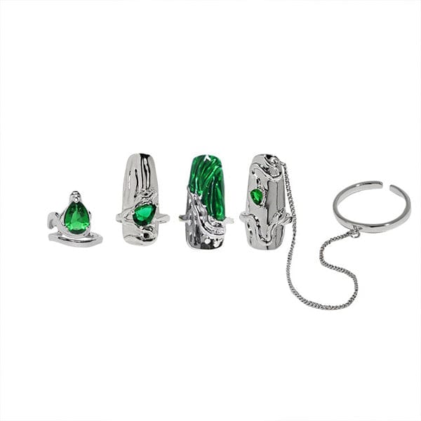 Fashion Armor Nail Ring Set