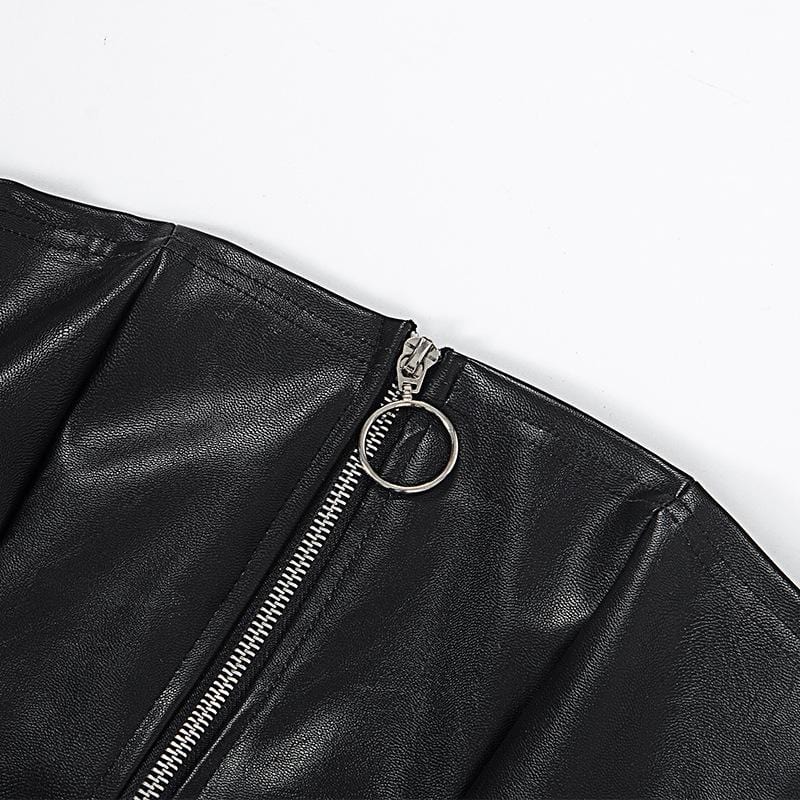 Bad Omen Leather Tube Dress