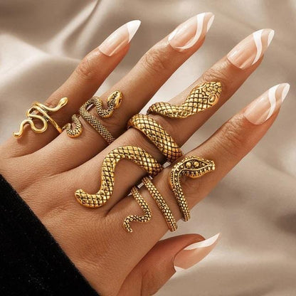 Medusa Vintage Snake Rings