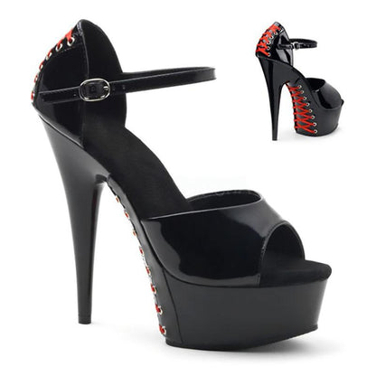 Gothic High Cross Sandals