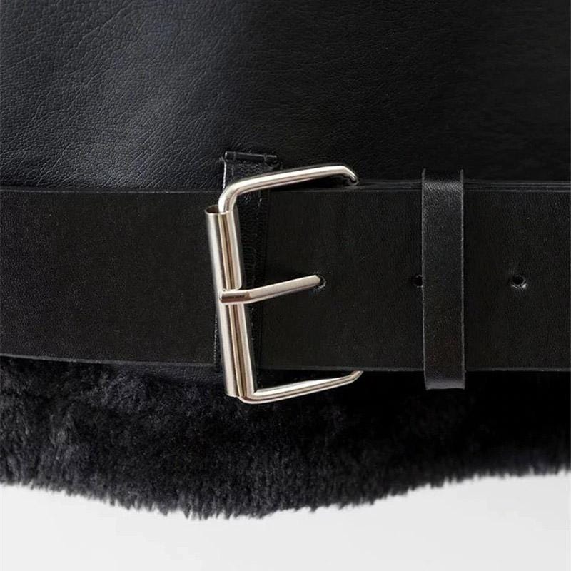 Faux Leather Vintage Jacket
