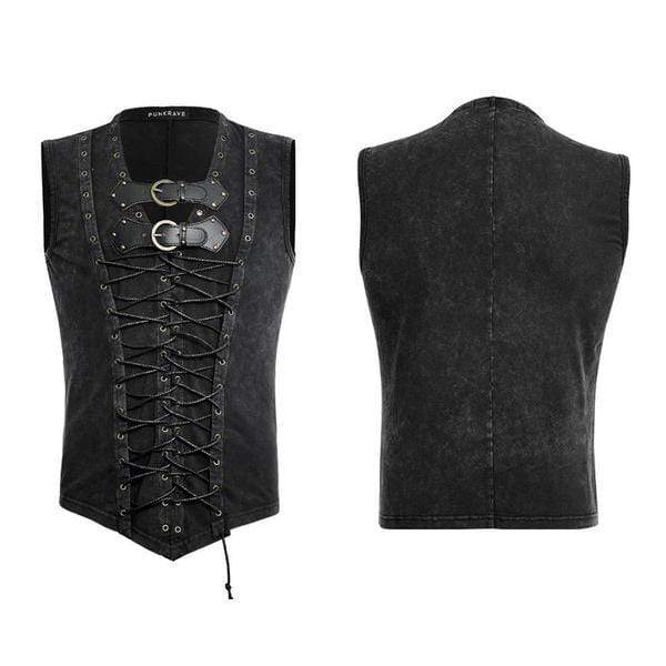 Steampunk Front Strap Vest  (Mens)