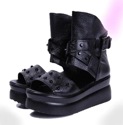 Fearless Leather Sandals