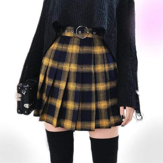 Gothic Harajuku Pleated Skirt