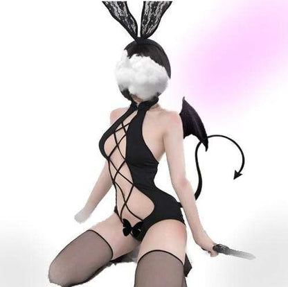 Gothic Sexy Babydoll Bodysuit