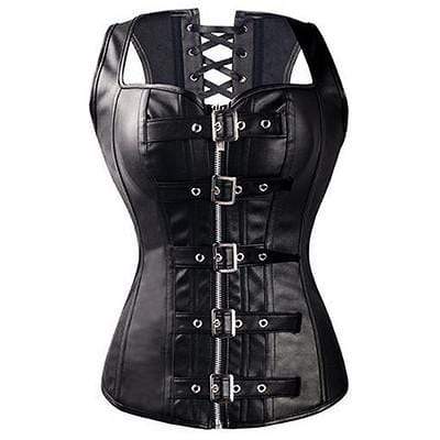 Gothic/Steampunk Steel Boned Waist Trainer Corset 12