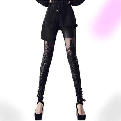 Gothic Victorian Lace Leggings