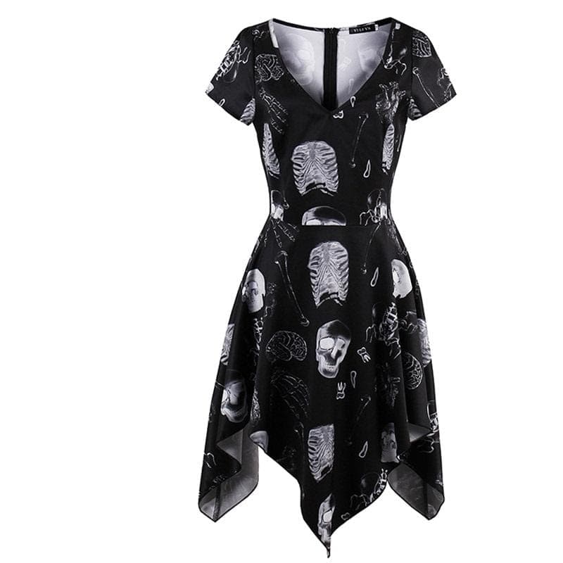 Skeleton Bone Printed Dress