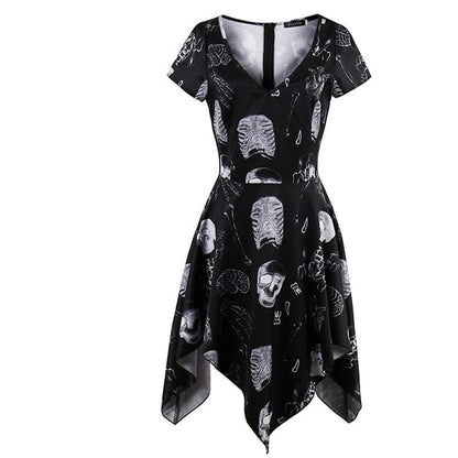 Skeleton Bone Printed Dress