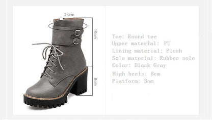 Possession Ladies Double Buckle High Heel Boots