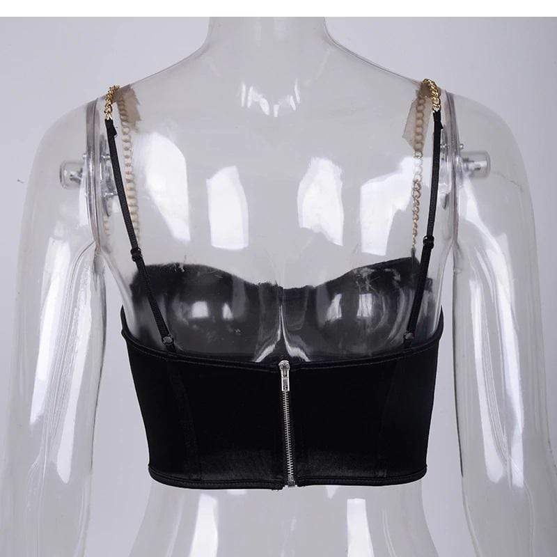 Modern Fantasy Goth Crop Top