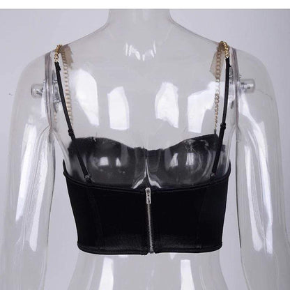 Modern Fantasy Goth Crop Top