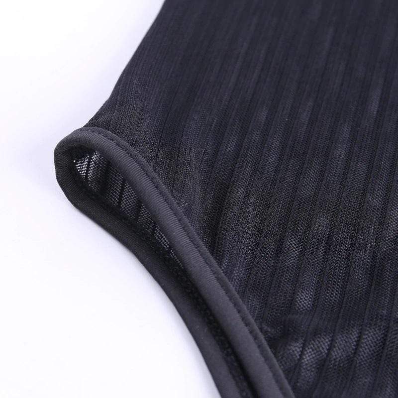 Midnight Pleaser Sexy Black Bodysuit