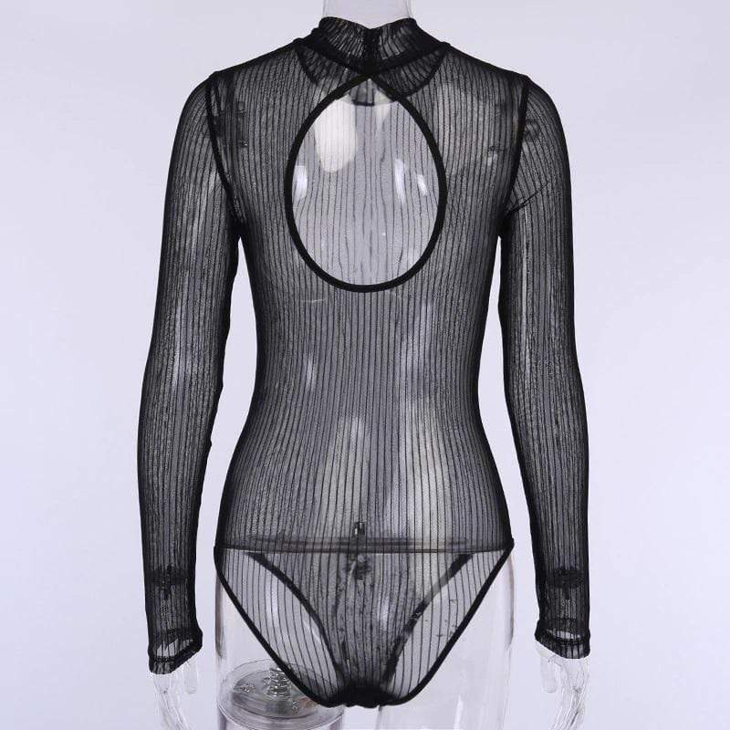 Midnight Pleaser Sexy Black Bodysuit