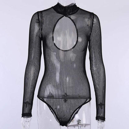 Midnight Pleaser Sexy Black Bodysuit