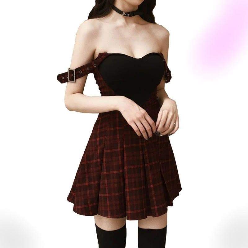 Lolita Retro Plaid Dress