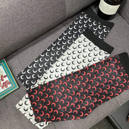 Moon Prints Silk Leggings