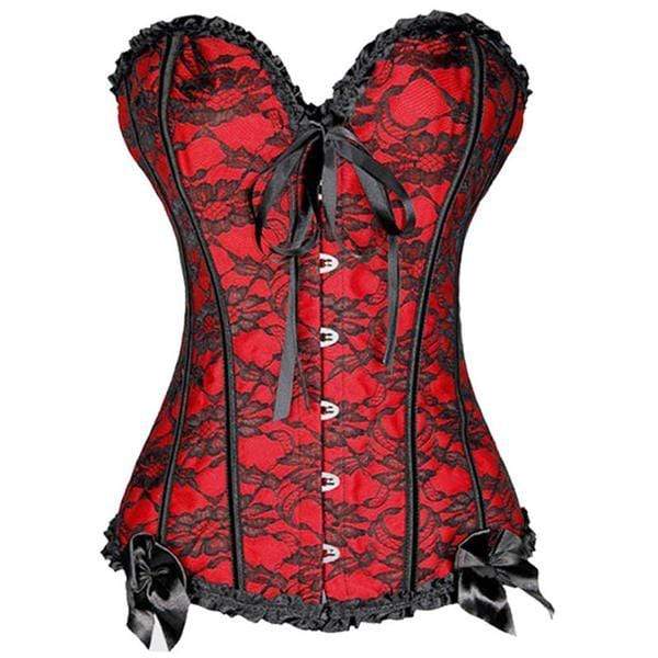 Plastic Boned Gothic Waist Trainer Corsets