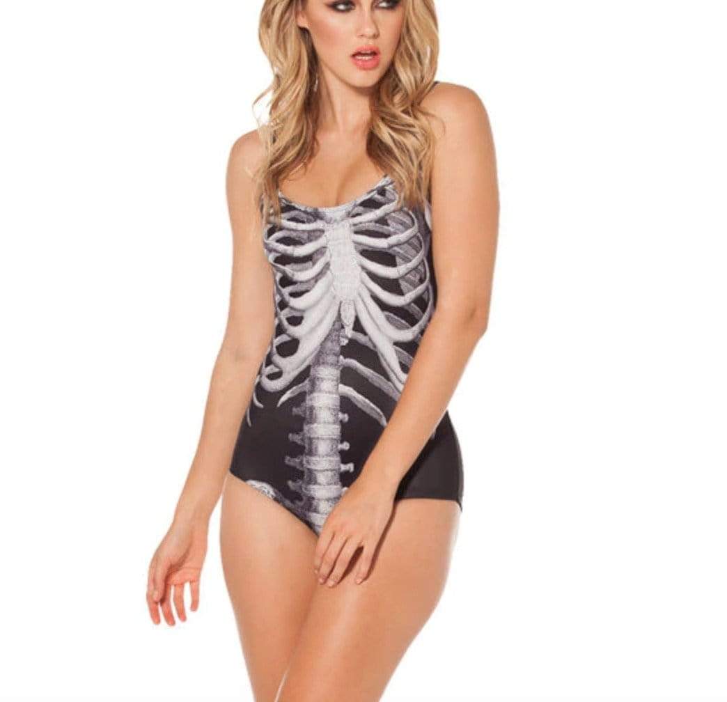 Dark Skeleton Swimsuit