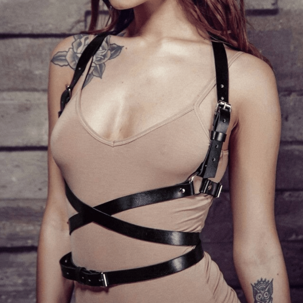 Goth Body Bondage Harness