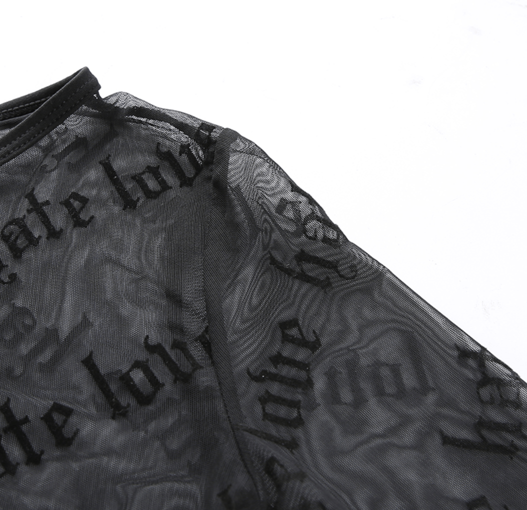 Hate-Love Mesh T-Shirt