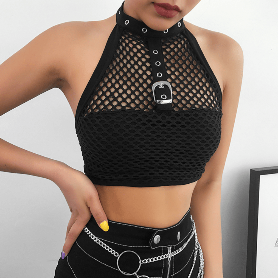 Misery Goth Crop Top