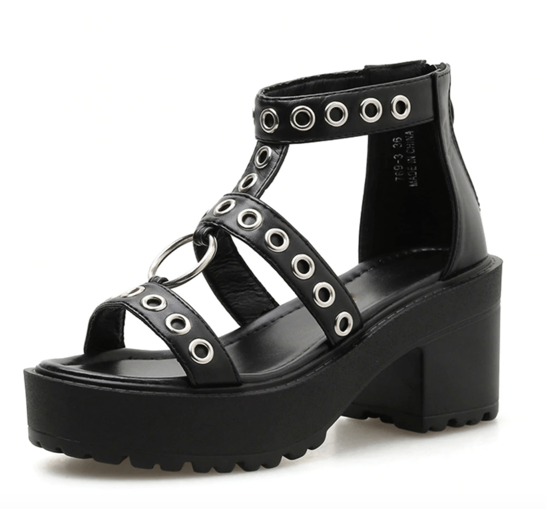 Gothic Rivet Sandals