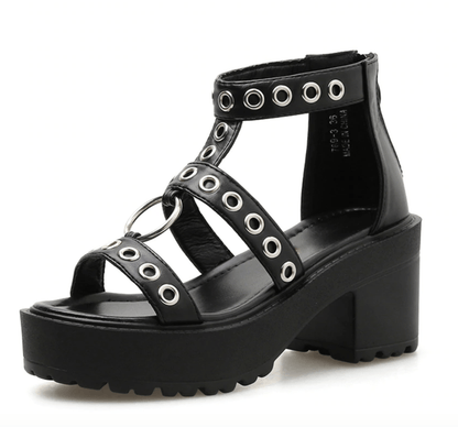 Gothic Rivet Sandals