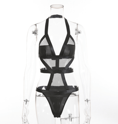 Mesh Bondage Bodysuit