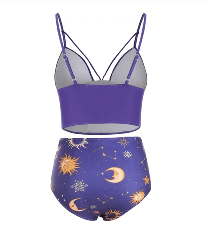 Sun & Moon Tankini Swimsuit Set