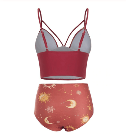 Sun & Moon Tankini Swimsuit Set