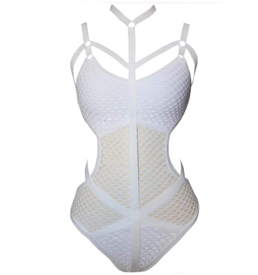 Sexy Fishnet Bondage Bodysuit