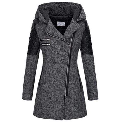 Darkness Zipper Slim Coat