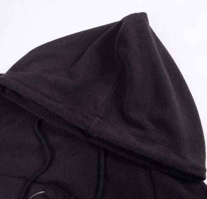 Gothic O-ring and Chain Crop Hoodie