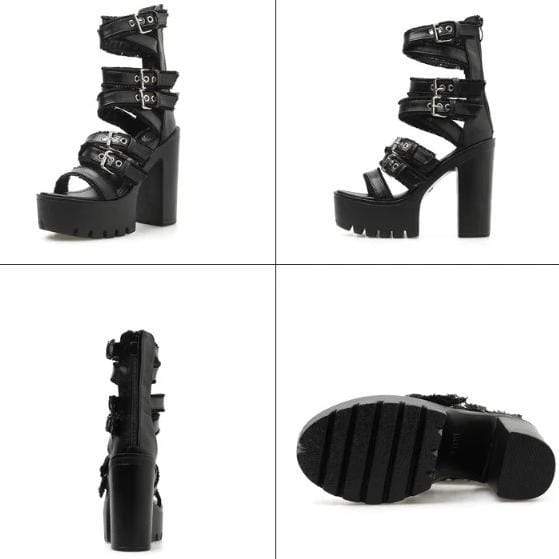 Slick Platform Sandals