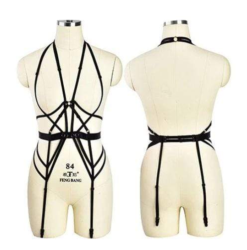 Goth Rave Body Harness Selection