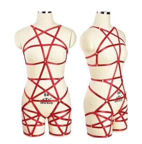 Goth Rave Body Harness Selection