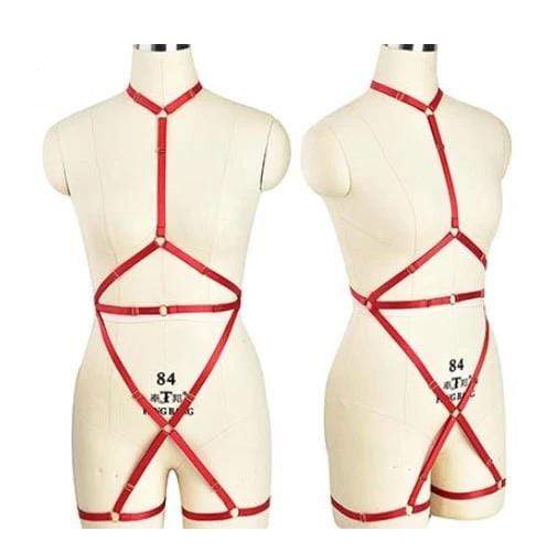 Goth Rave Body Harness Selection