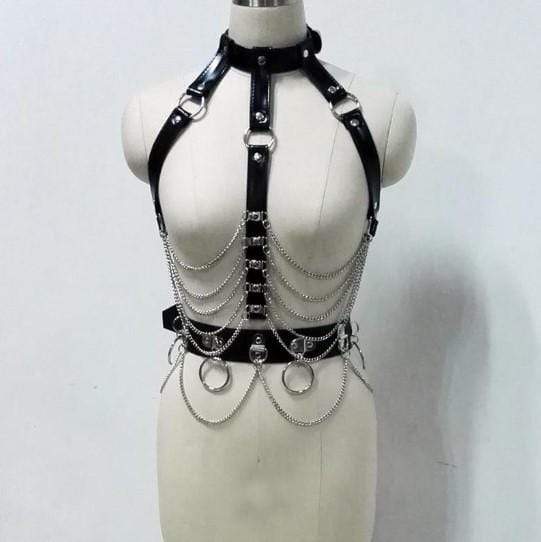 Hot Mess Body Chain Harness & Belt Set