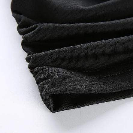 Gothic Asymmetric Crop Top
