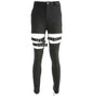 Hollow Out Buckle Strap Pants