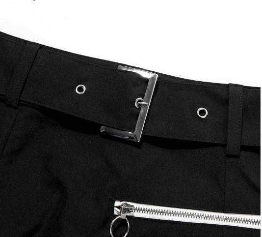 Gothic Grunge Zipper Skirt