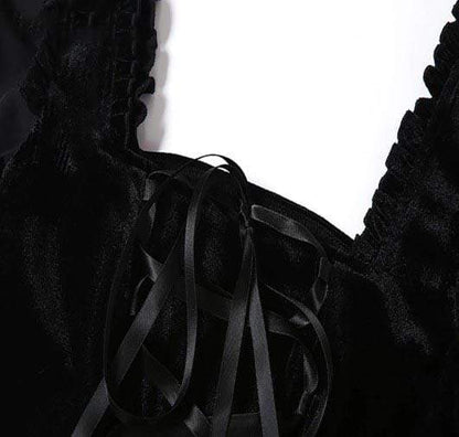 Veil Of Night Puff Dress