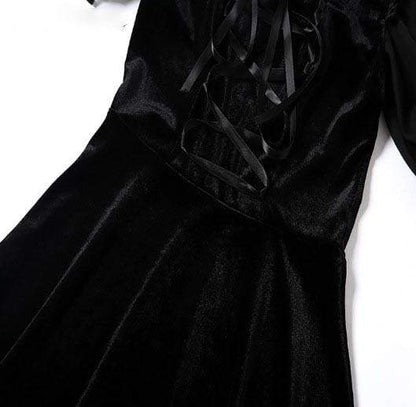 Veil Of Night Puff Dress